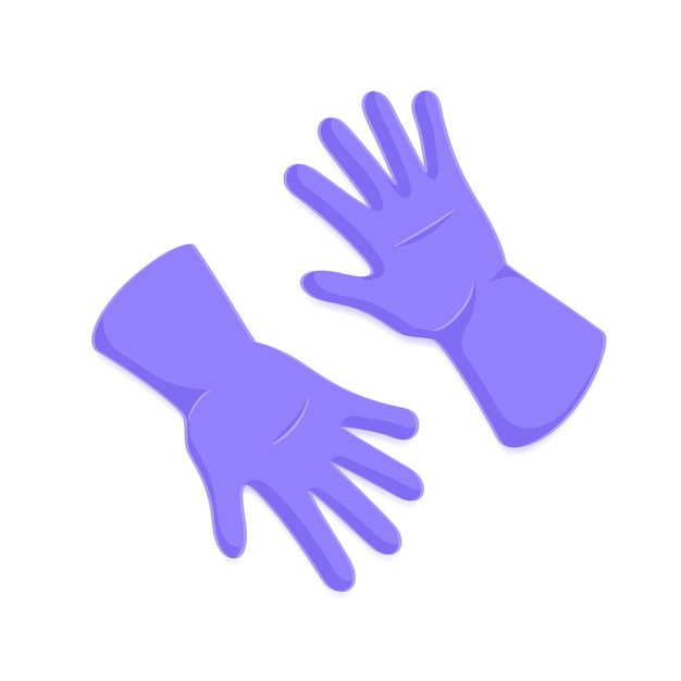 Free vector protective gloves concept