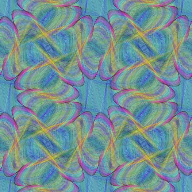 Free Vector psychedelic background with abstract shapes
