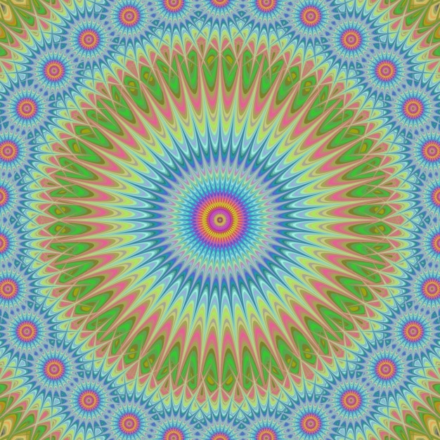 Psychedelic circular background