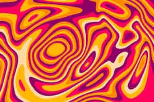 Free vector psychedelic curvy style background