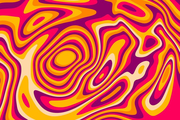 Psychedelic curvy style background