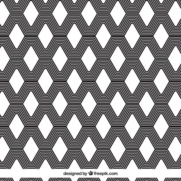Free Vector psychedelic geometric pattern background