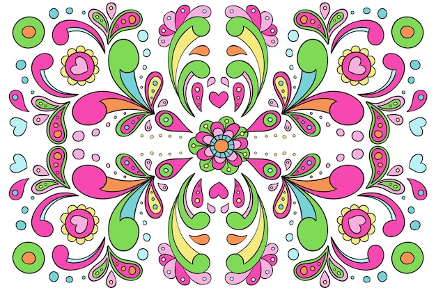 Free vector psychedelic groovy background