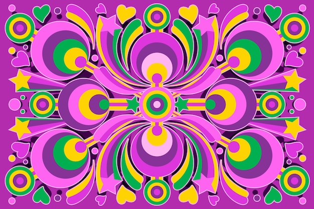 Psychedelic groovy background