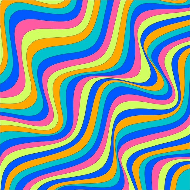 Free vector psychedelic groovy background