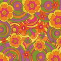 Free vector psychedelic groovy background