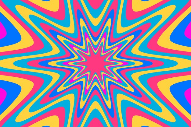 Psychedelic groovy background