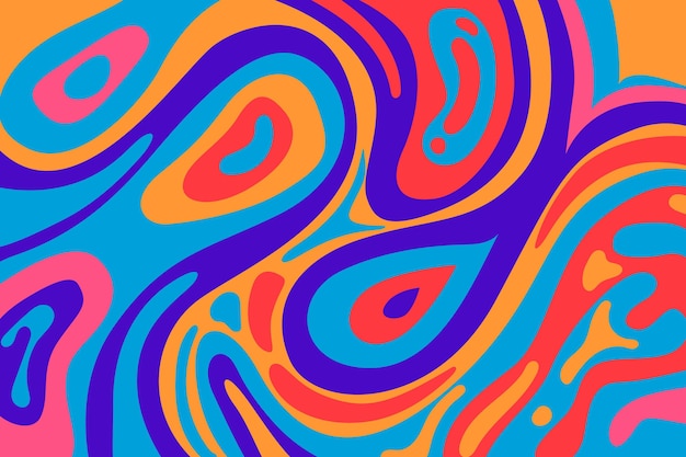 Free vector psychedelic groovy background