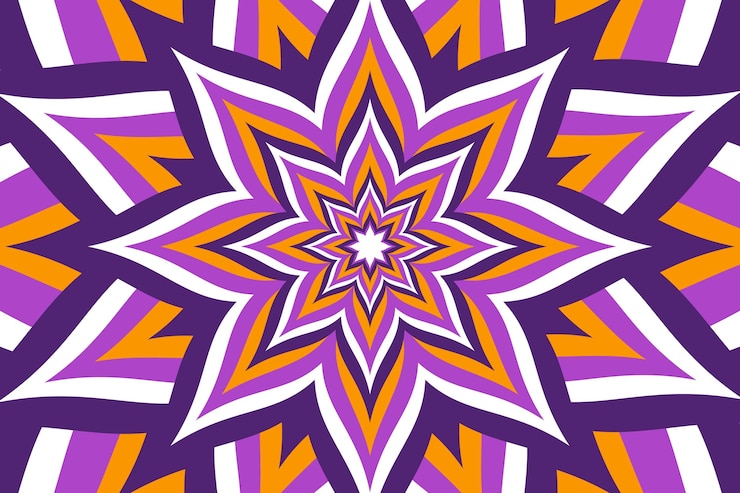 Free Vector psychedelic groovy background