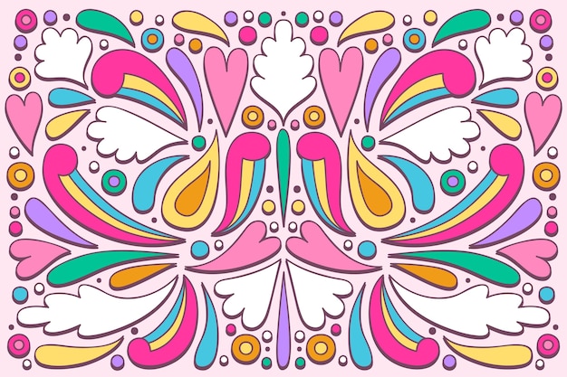 Free vector psychedelic groovy background