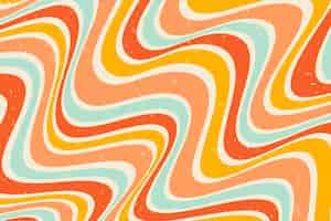 Free vector psychedelic groovy background