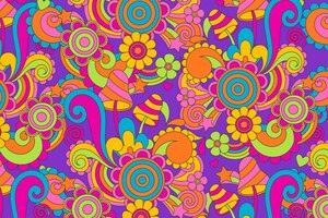psychedelic groovy background