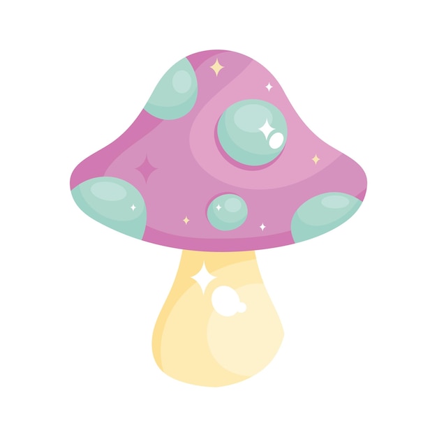 Free vector psychedelic mushroom design