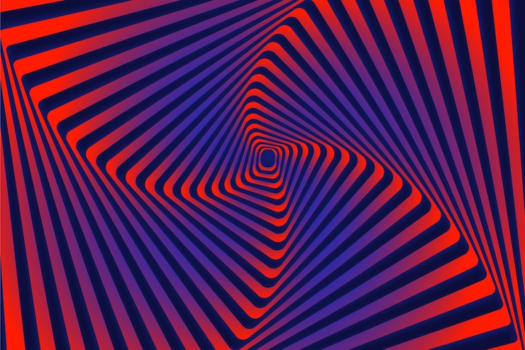 Free Vector psychedelic optical illusion background concept