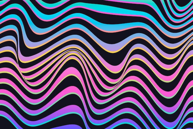 Free vector psychedelic optical illusion background design