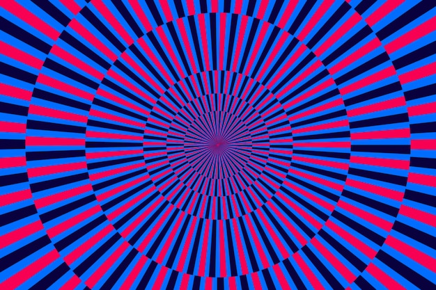 Psychedelic optical illusion background