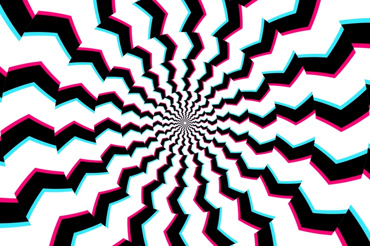 Free Vector psychedelic optical illusion background