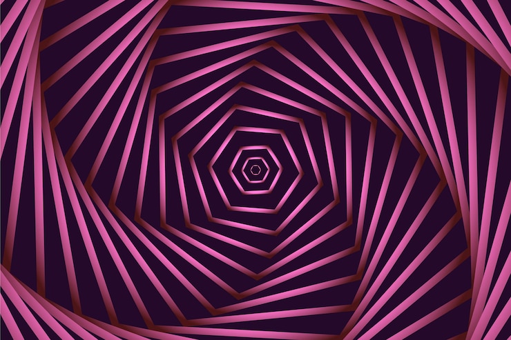 Free Vector psychedelic optical illusion background