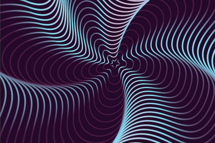 Free Vector psychedelic optical illusion background