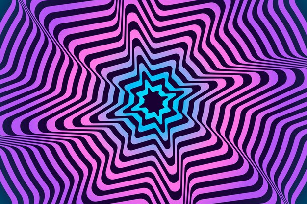 Psychedelic optical illusion background