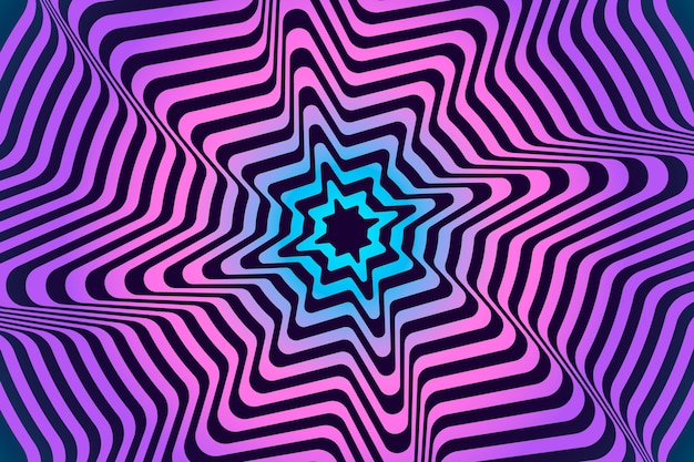 Psychedelic optical illusion background