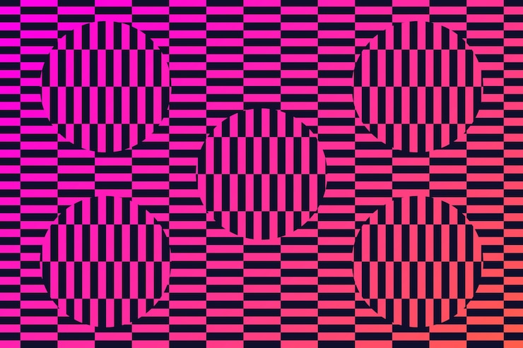 Free Vector psychedelic optical illusion background