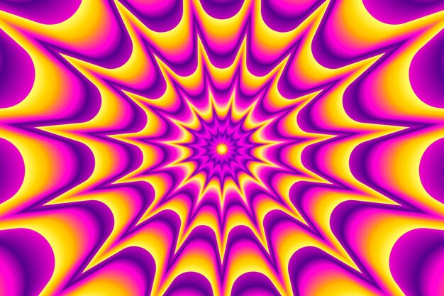 Psychedelic optical illusion background