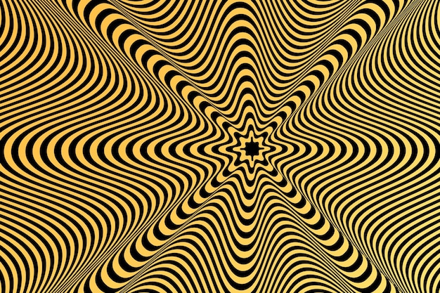 Psychedelic optical illusion background