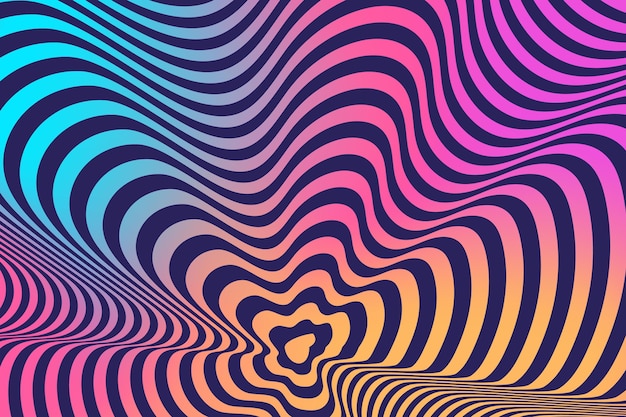 Psychedelic optical illusion background