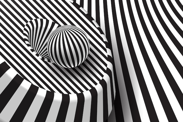 Psychedelic optical illusion background