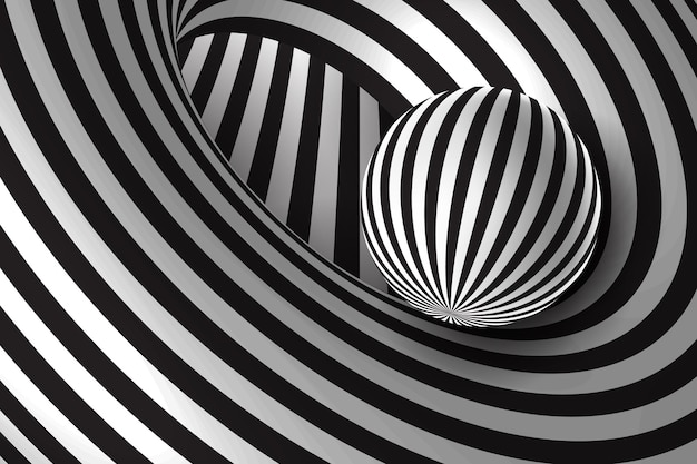 Psychedelic Optical Illusion Background