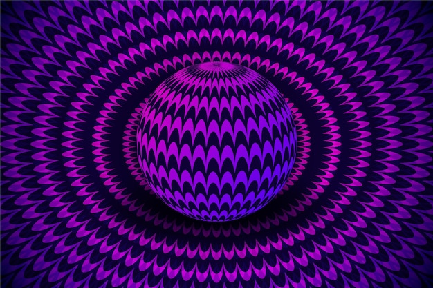 Psychedelic optical illusion background