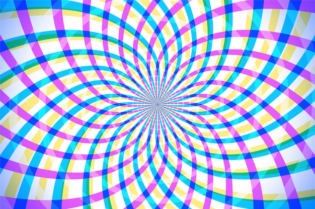 Psychedelic optical illusion background