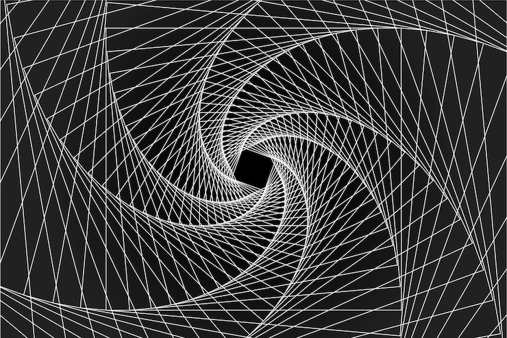 Free Vector psychedelic optical illusion background