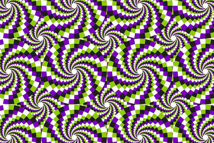 Free Vector psychedelic optical illusion background