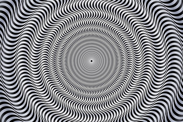 Psychedelic optical illusion background