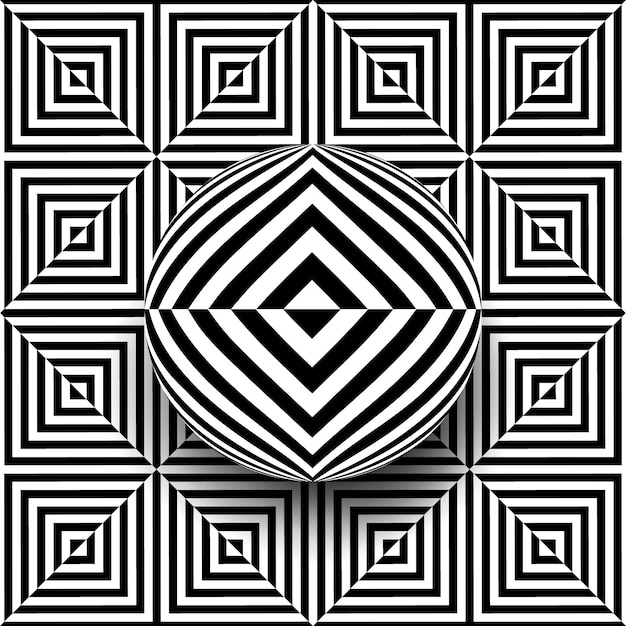 Psychedelic optical illusion background