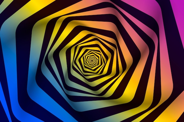 Psychedelic optical illusion background