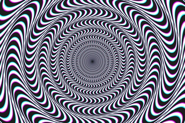 Psychedelic optical illusion background