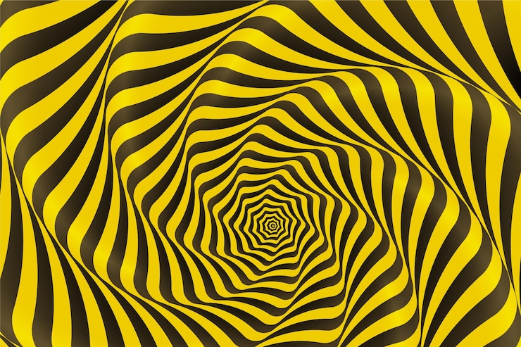 Free Vector psychedelic optical illusion background