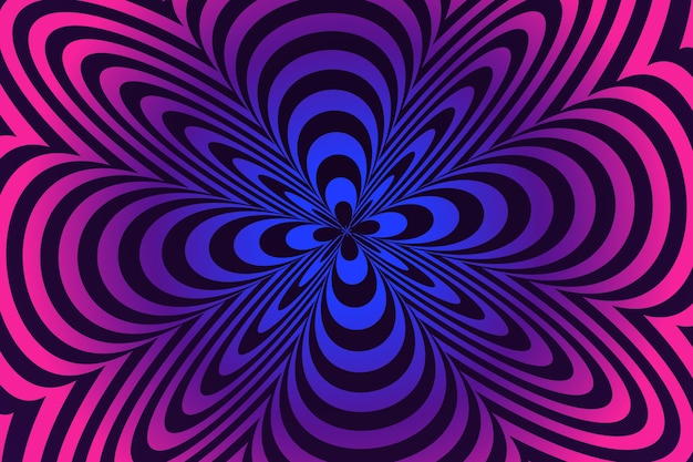 Free vector psychedelic optical illusion wallpaper