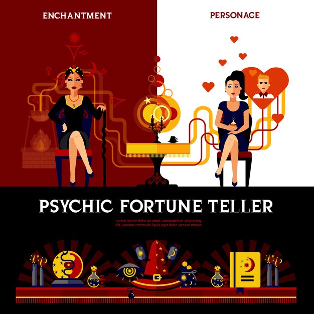 Psychic Fortune Teller Concept