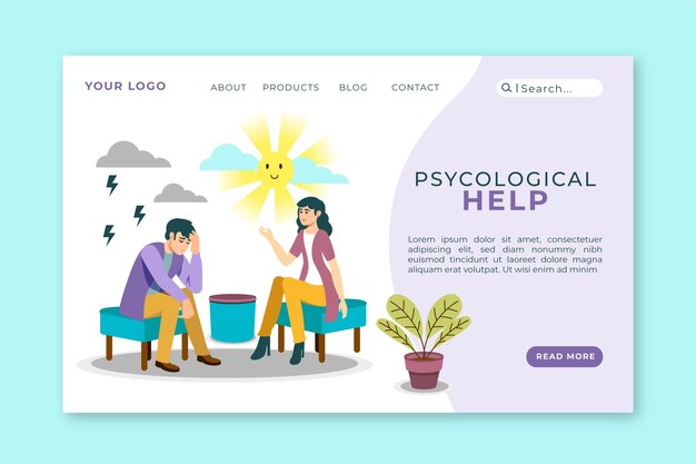 Psychological help - landing page