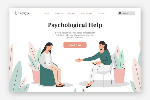 Psychological help - landing page