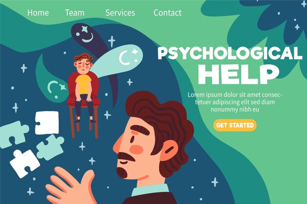 Psychological help landing page