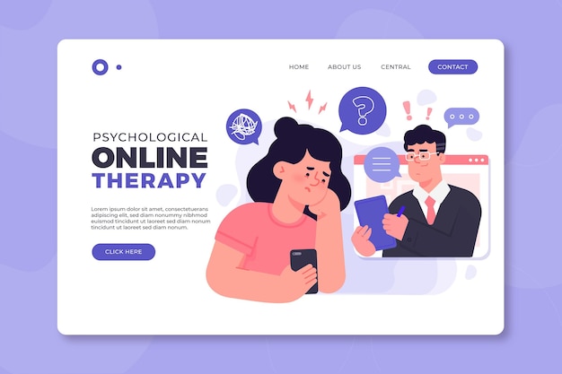 Psychological help - landing page