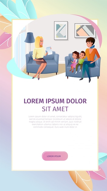 Free vector psychologist online consultation vector web banner