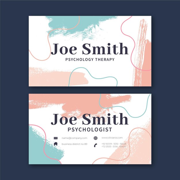 Psychology double-sided business card h