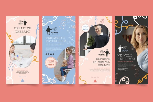Psychology instagram stories template