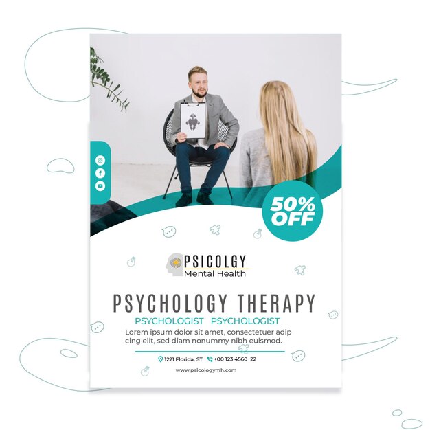 Psychology poster template